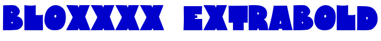 Bloxxxx ExtraBold लिपि
